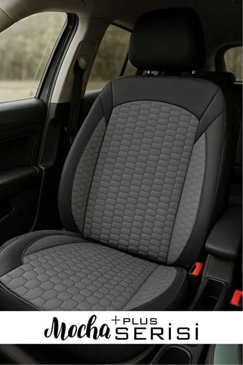 Volkswagen Golf 2.0 Fsi Sportline 4K.Tipt. (150) 2006 Uyumlu Tay Tüyü Plus Oto Kılıfı Tam Set Gri