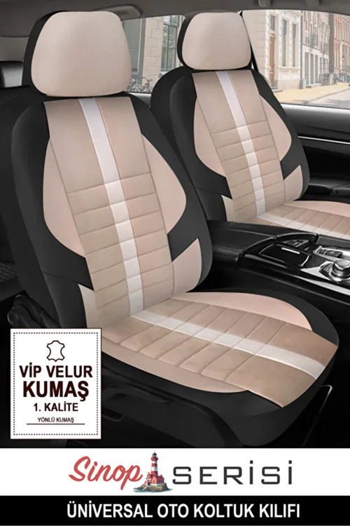 Mercedes-Benz T-Mod. S124 300 T D 124.190 113 Hp 1990 Uyumlu Kumaş Sinop Oto Kılıfı Tam Set Bej
