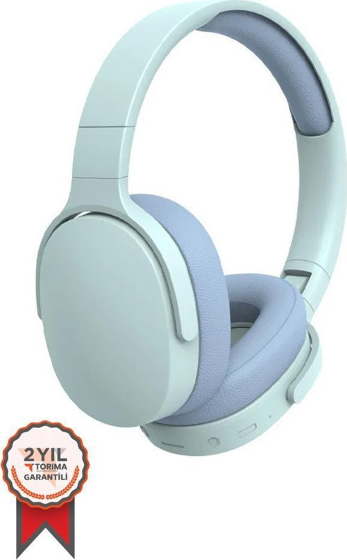 P2961 Mavi Kulak Üstü Kablosuz Bluetooth Kulaklık Mavi