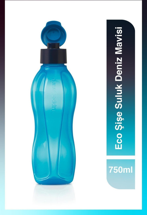 Eco Şişe Suluk Kolay Kapak 750 ml Deniz Mavisi