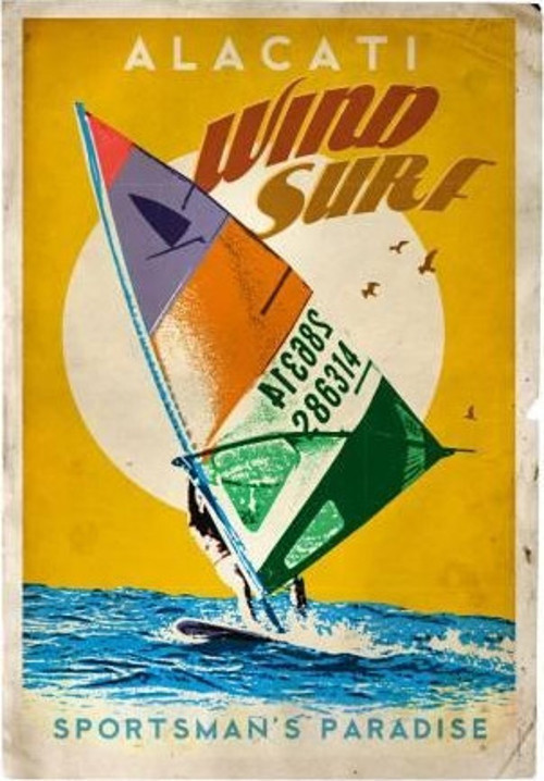 Alaçatı Ahşap Poster 20x30
