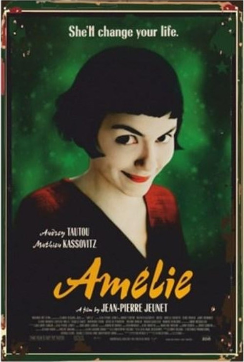 Amelie Sinema Retro Vintage Ahşap Poster 20x30