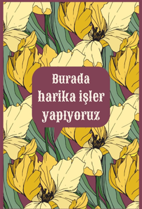 Burada Harika İşler Yapıyoruz Retro Ahşap Poster 20x30