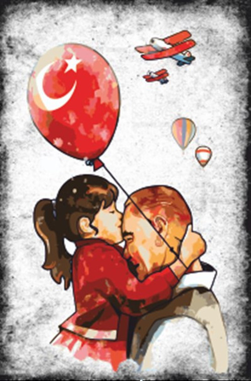 Çocuklarla Mustafa Kemal Atatürk Serisi 5 20x30