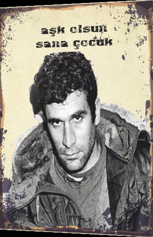 Deniz Gezmiş Aşk Olsun Sana Çocuk Retro Ahşap Poster 20x30
