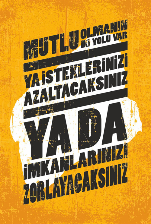 İmkanlarını Zorla Motivasyon Başarı Retro Ahşap Poster 20x30