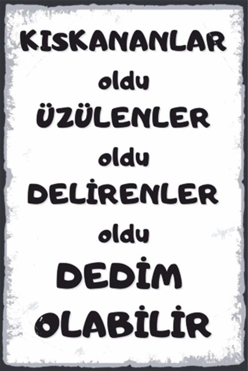 Komik Sözler Duvar Yazıları Retro Ahşap Poster 20x30