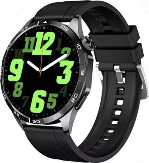 Watch Gt4 Amoled Ekran Android İos Harmonyos Uyumlu 3 Kordonlu Akıllı Saat Siyah