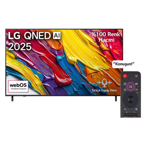 55QNED82A6B 55 inç 140 Ekran 4K Smart TV AI Sihirli Kumanda HDR10 webOS25 QNED TV 2025