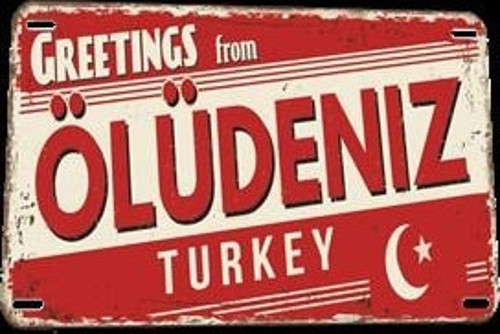 Muğla Fethiye Ölüdeniz Şehirleri Ölüdenizden Selamlar 20x30