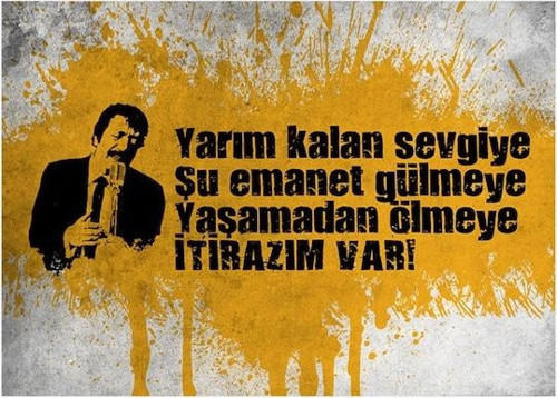 Müslüm Gürses Itirazım Var Ahşap Poster 20x30