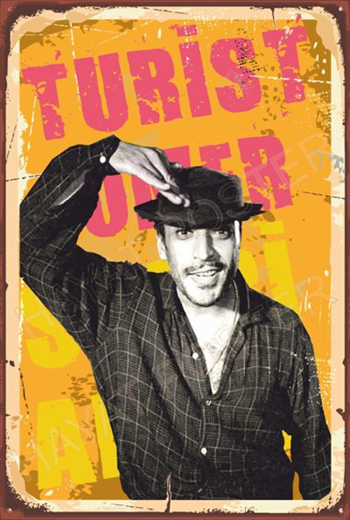 Sadri Alışık Turist Ömer Yeşilçam Retro Ahşap Poster 20x30
