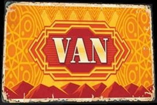Van Şehir Posterleri Retro Ahşap Poster 20x30