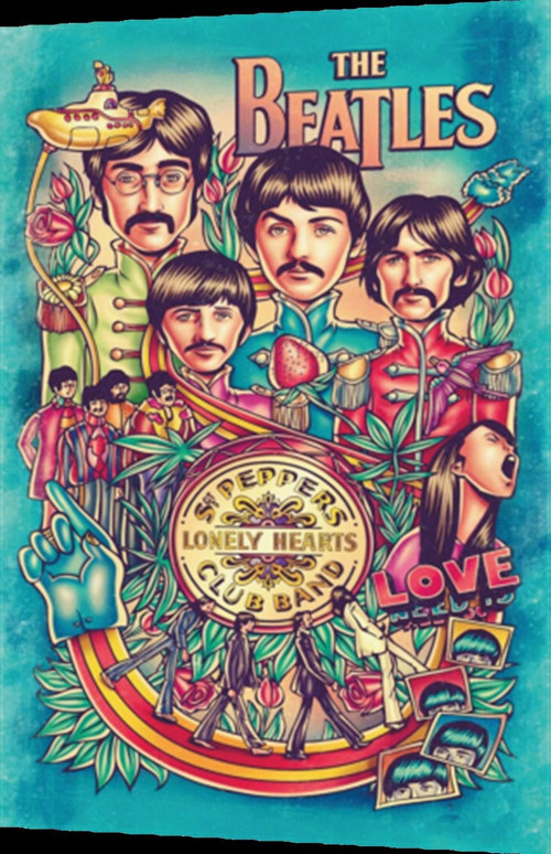 The Beatles Retro Ahşap Poster 20x30