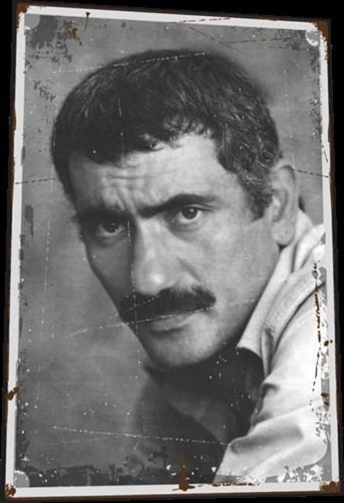 Yılmaz Güney Portre Retro Ahşap Poster 20x30