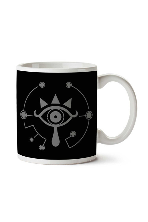 Art hedi̇ye Legend Of Zelda Breath Of The Wild Sheikah Eye White İki Tarafı Baskılı Kupa Bardak
