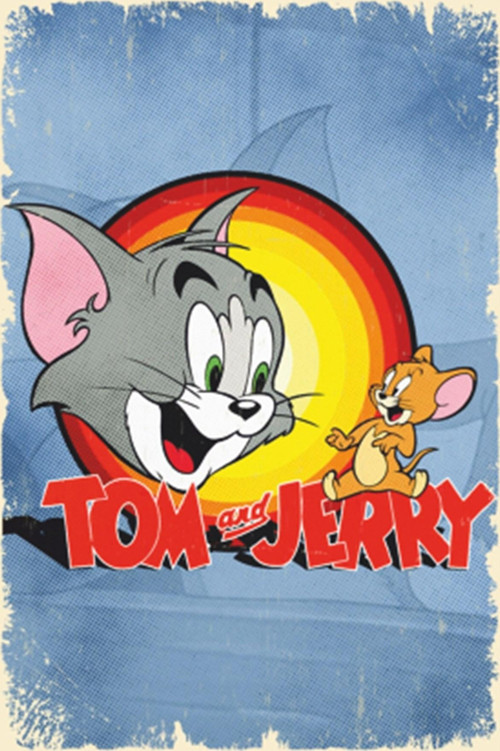 Tom Ve Jerry Retro Ahşap Poster 20x30