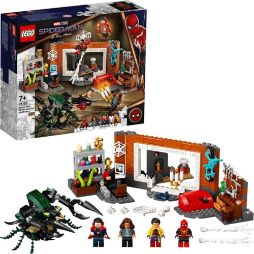 Marvel Örümcek Adam Sanctum Atölyesinde 76185 - 4 Minifigür içeren Oyuncak Yapım Seti (355 Parça)