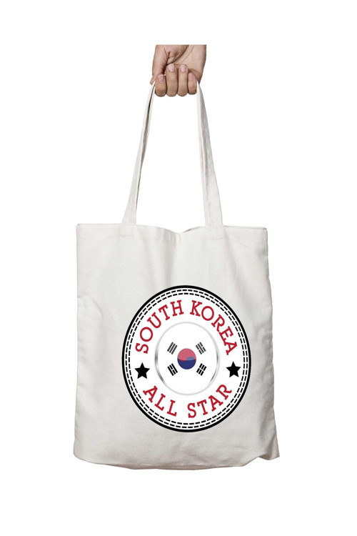 Art hedi̇ye South Korea All Star iki Taraf Kalıcı Yıkanabilir Okul Plaj Omuz Bez Çanta