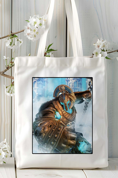 Art hedi̇ye gods of rome Mobil Oyun Baskılı Bez Çanta Omuz Çantası Çift tafaflı baskı kişiye özel 5