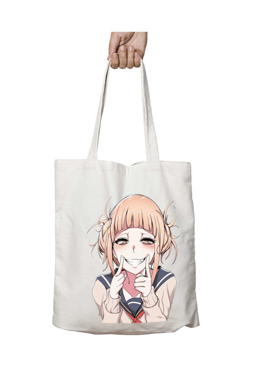 Art hedi̇ye Anime My Hero Academia Toga iki Taraf Kalıcı Yıkanabilir Okul Plaj Omuz Bez Çanta