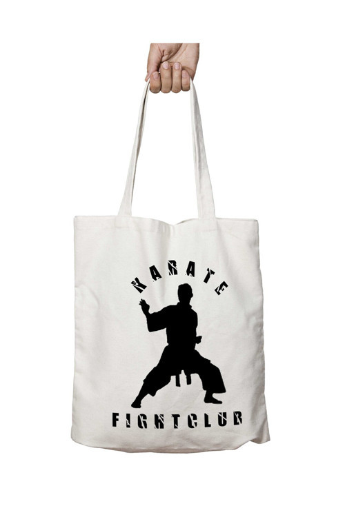 Art hedi̇ye Karate Fight Club iki Taraf Kalıcı Yıkanabilir Okul Plaj Omuz Bez Çanta