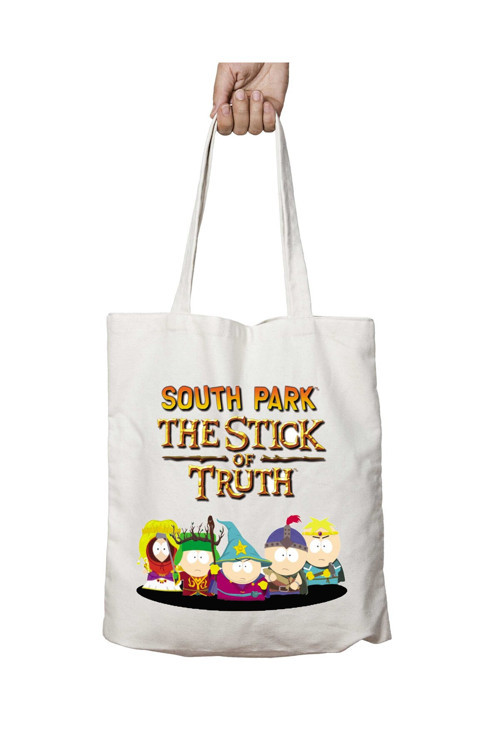Art hedi̇ye South Park The Stick Of Truth iki Taraf Kalıcı Yıkanabilir Okul Plaj Omuz Bez Çanta