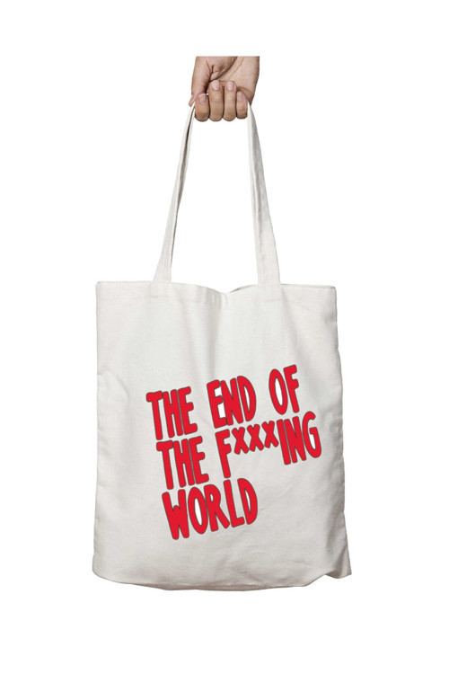 Art hedi̇ye The End Of The Fucking World iki Taraf Kalıcı Yıkanabilir Okul Plaj Omuz Bez Çanta