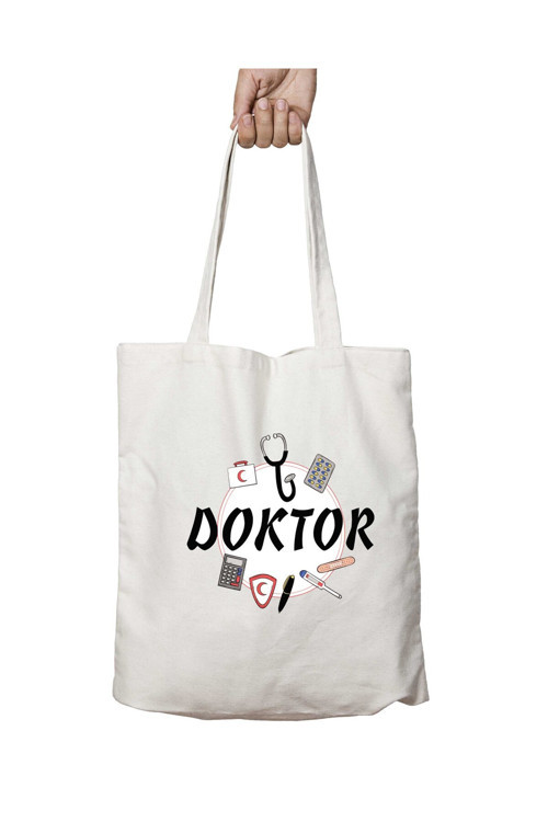Art hedi̇ye Kişiye Özel Doktor Ecza Dolabı iki Taraf Kalıcı Yıkanabilir Okul Plaj Omuz Bez Çanta