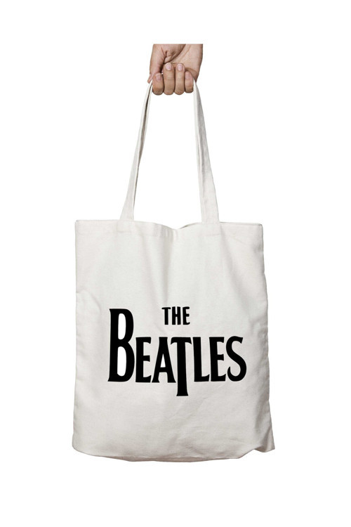 Art hedi̇ye The Beatles Yazı iki Taraf Kalıcı Yıkanabilir Okul Plaj Omuz Bez Çanta