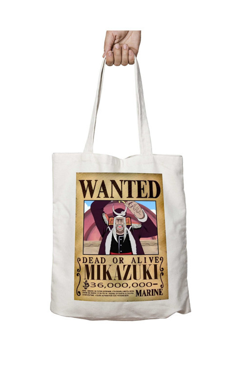 Art hedi̇ye Wanted Mikazuki Anime iki Tarafı Kalıcı Baskılı Yıkanabilir Okul Plaj Omuz Bez Çantası