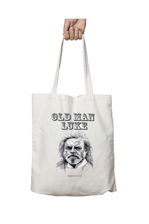 Art hedi̇ye Old Man Luke I Star Wars iki Tarafı Kalıcı Baskılı Yıkanabilir Okul Plaj Omuz Bez Çantası