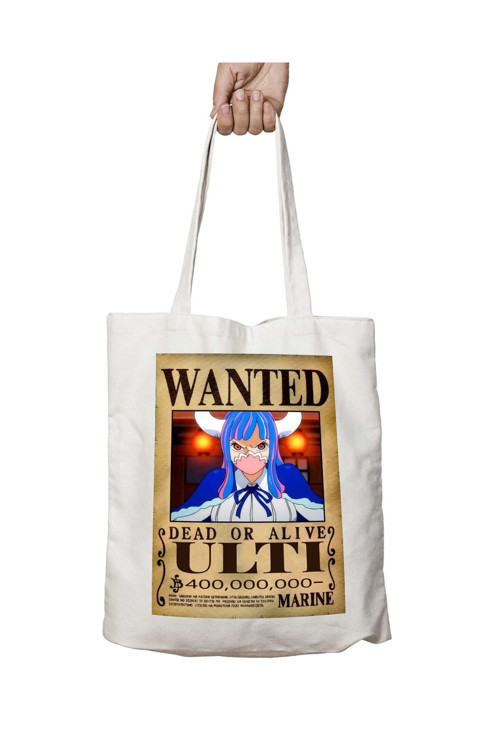 Art hedi̇ye Wanted Ulti Anime iki Tarafı Kalıcı Baskılı Yıkanabilir Okul Plaj Omuz Bez Çantası