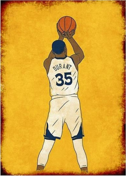 Kevın Durant 35 Ahşap Poster 20x30