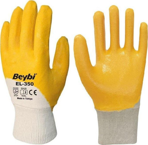 Pamuk Nitril PMK KN350 9 Beden Eldiven 12li Paket EN388 (2111X)
