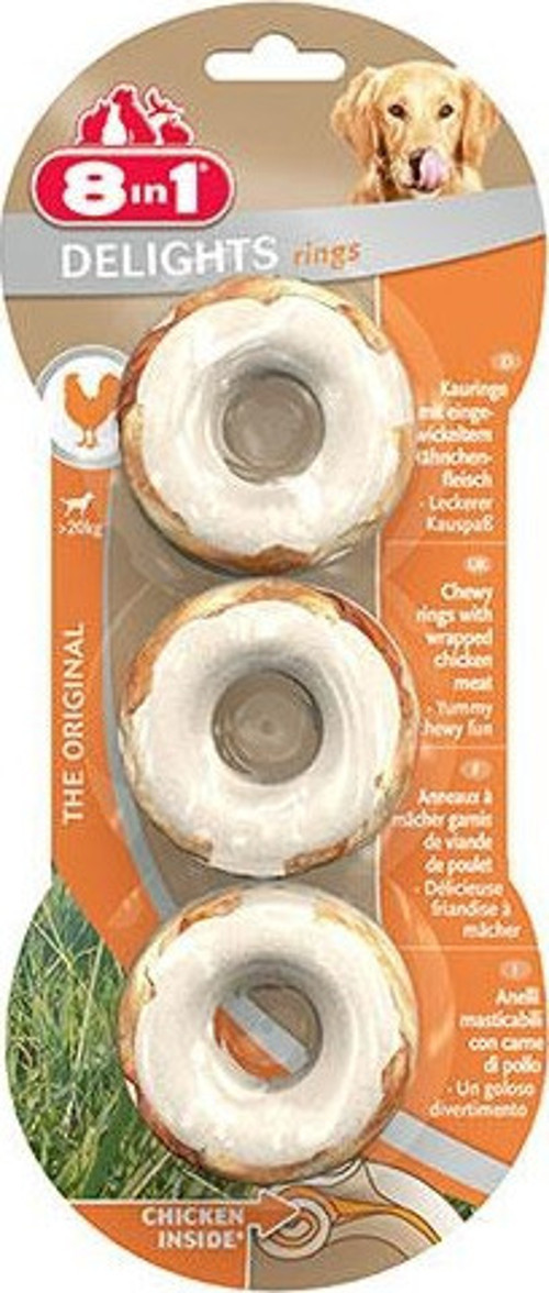Delights Bones Tavuklu Halka Ağız Bakım Kemik Köpek Ödülü 119 Gr