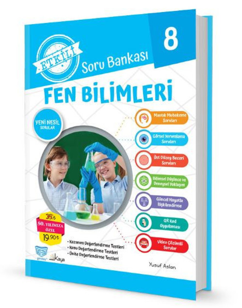 Kaya Yayınları 8. Sınıf Fen Bilimleri Soru Bankası