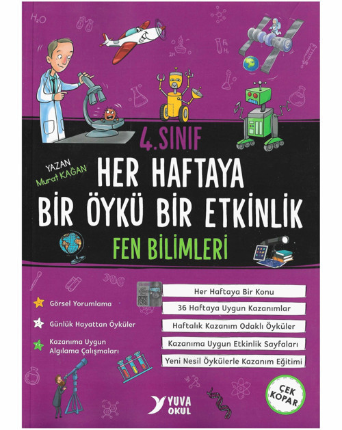 Yuva Yayınları 4. Sınıf Fen Bilimleri Haftaya Bir Öykü Bir Etkinlik 10Kitap