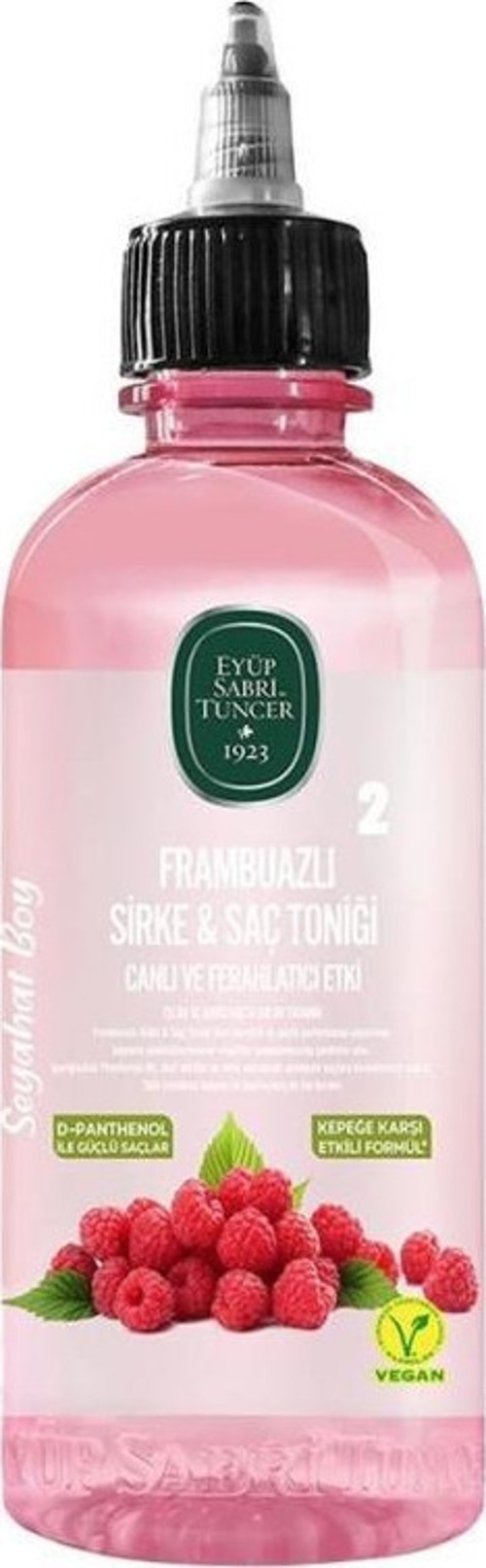Frambuazlı Sirke & Saç Toniği 100 ml Seyahat Boy Pet Şişe
