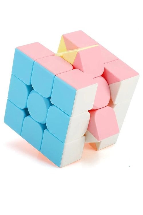 Speed Cube Hızlı Dönen 3X3X3 Eğitici Zeka Ve Sabır Küpü Fosforlu Pastel Neon Renkler