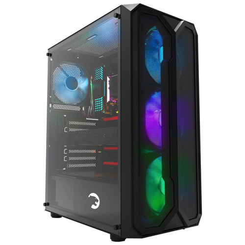 Aura 4*120mm Siyah Fan A-RGB Şerit Led 550W 80+ Bronze Power Supply Gaming Kasa