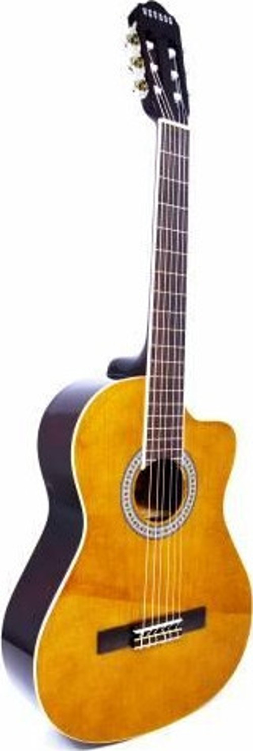 AC-965CLBR CUTAWAY KLASİK GİTAR GÜL KLAVYE KAHVERENGİ
