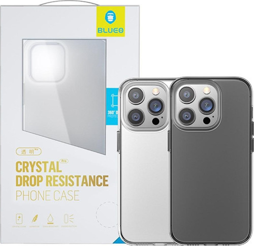 iPhone 13 Pro Max Uyumlu Crystal Pro Drop Resistance 4 Tarafı Tam Koruma Telefon Kılıfı