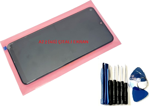 Samsung Galaxy A22 4g (SM-A225F) Lcd Ekran Dokunmatik Orijinal (Full Çıtalı Tamir Seti)