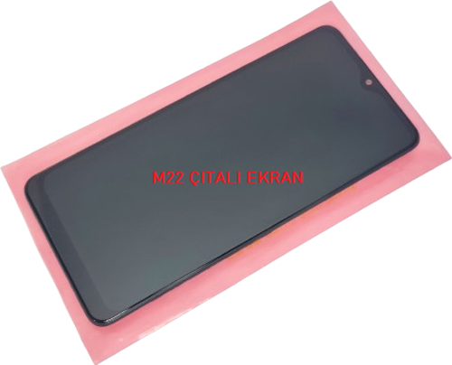 Samsung Galaxy M22 (SM-M225F) Lcd Ekran Dokunmatik Orijinal (Full Çıtalı)