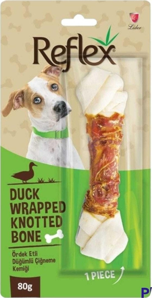 Ördek Etli Düğümlü Köpek Çiğneme Kemiği 80 Gr