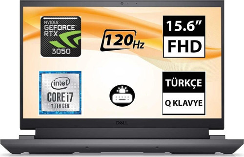G15 5530 G155530005UA8 I7-13650HX 16GB 1TB SSD RTX3050 15.6" Fullhd Windows 11 Pro Taşınabilir BILGISAYAR