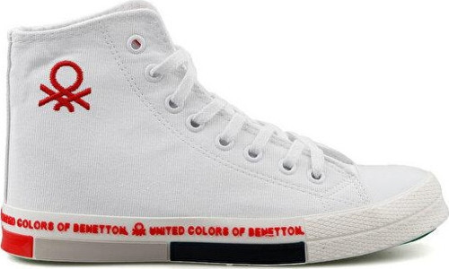 Benetton Bn 70018 Beyaz Kırmızı Erkek Günlük Ayakkabı BN-70018-BEYAZ-KIRMIZI Beyaz