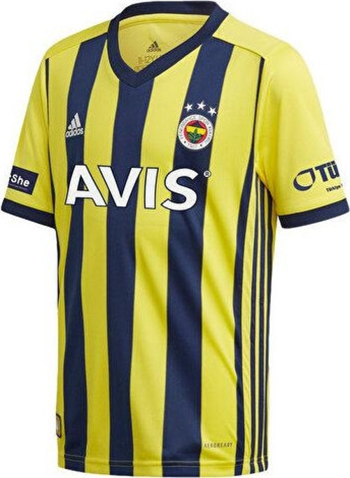Çocuk Futbol İç Saha Forması Sarı Lacivert Fenerbahçe H Jsy Y GD3738
