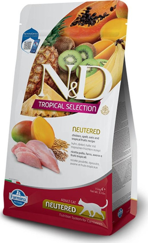Tropical Selection Tavuklu Kısır Yetişkin Kedi Maması 10 Kg